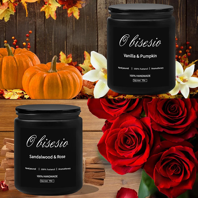 Obisesio Aromatherapy Candle Vanilla Pumpkin